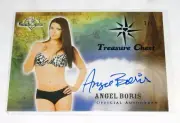 2014 Benchwarmer ANGEL BORIS Treasure Chest BLUE Auto/5 PLAYBOY Playmate 90210