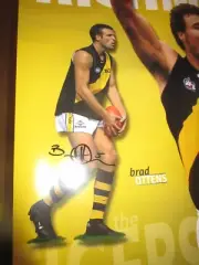 Brad Ottens (Richmond FC) signed large Tigers Players poster + COA (#150)