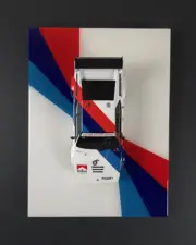 1/18 BMW M1 Procar #6 Nelson Piquet Minichamps Wall Hanging Model Mount