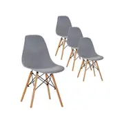 Oliver Set of 4 Grey Replica Dining Chairs