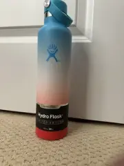 RARE Hydro Flask 24oz Rainbow Coconut Hawaii Shaved Ice Ombré Bottle