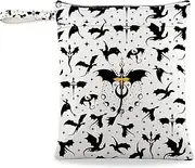 [JXGZSO] Fourth Wing Wristlet Grocery Bag Dragon Lover Gift Dark Romance Reader Inspired Gift Fantasy Book Clutch Bag