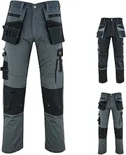 [Riggermen] Mens Work Pants Lightweight Cargo Tactical Trouser with Holster Pockets Relaxed Fit Safety Pants for Construction