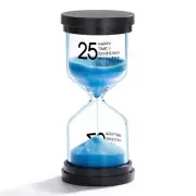 25 Minute Sand Hourglass Timer: Plastic Sand Clock, Sand Watch 25 Min, Extra ...