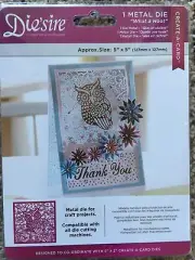 Die'sire 'Create-a-Card' What A Hoot Metal Die by Crafter's Companion- NEW
