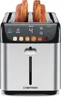 Deluxe 4 Slice Stainless Steel Toaster – Digital Controls & Extra-Wide Slots