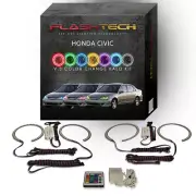 RGB Angel Eye LED Halo kit with IR Remote for 2004-2005 Honda Civic Headlights (for: Honda)