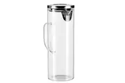 Glass Water Jug with Stainless Steel Lid 1.8L Water Pitcher For Fridge 28cm