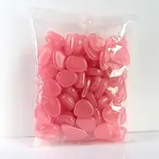 Luminous Stone Indoor/Outdoor Fish Tank - Create a Magical Garden with Absorbent Light Emitting Stones for Kids，100pcs Glowing Luminous Stone，Each Approximately 0.86 inches.(Pink)