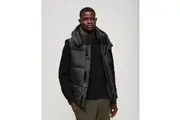 Superdry Mens Hooded Ripstop Embroidered Logo Quilted Puffer Gilet SM32WJ5L