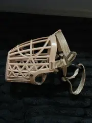 Adjustable Dog No Bite Silicone Basket Muzzle Cage Mouth Mesh Cover Size Large