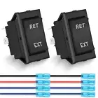 RET EXT Reverse Polarity Toggle Switch 2PCS on off on DPDT 3 Position 12VDC Moto