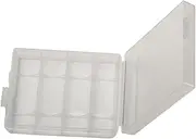Clear Plastic Battery Storage Box for AA AAA 4 PCS