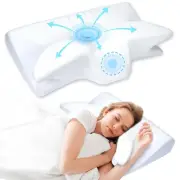 Cervical Neck Pillow for Neck Pain Relief, Memory Foam Pillows Contour Bed Pi...