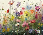 16x20 Paint by Numbers Flowers for Adults Beginners DIY Acrylic Paint on Canvas