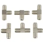 10pcs Female 2 Female Coax Adapter 3- Way Coax Cable Splitter
