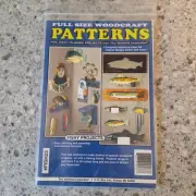 Vintage Full Size Woodcraft Fish Project Patterns Gone Fishing Fisherman Crafts