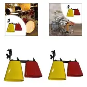 High and Low Tones Bicolor Cowbell Noise Maker Easy to Install Pitched Musical
