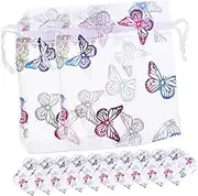 GETAJGHSD 50Pcs Small Mesh present Bags Drawstring for Jewelry Candy Elegant Sachet Pouches for Party Favors present Packaging