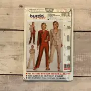 Burda 8375 Sewing Pattern Pantsuit Jacket Pants Ankle Cropped Sz 6-20 UNCUT