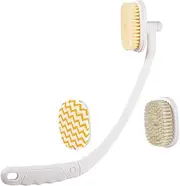 Healeved Ergonomic Long Handle Bath Brush Body Scrubber Massage Brush for Shower for Men Women