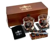 Whiskey Gift Sets Packed with Wooden Box