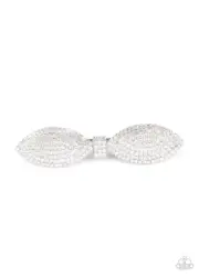 Paparazzi: Mind-BOWing Sparkle - White Hair Clip