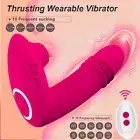 Sucking Vibrator Clitoris Sucker Vagina Stimulator Wearable Oral Dildo Sex Toys
