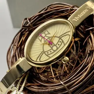 Vivienne Westwood 薇薇安女錶 22mm, 32mm 銀橢圓形精鋼錶殼 白金色簡約, 中三針顯示錶面款 VW00008
