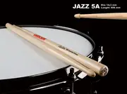 Wincent USA Hickory Standard Wood Tip Jazz 5A Drum Sticks
