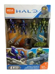 Mega Construx HALO Spartan IV Team Battle Set GCM37 107 Pieces 4 Figures