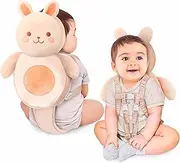 100% Cotton Non-Toxic Hypoallergenic Baby Backpack Head Protection Pillow, Full Head Coverage, Baby Head Pillow for Falling, Secure, Durable, Rabbit