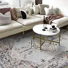 Deal Extra Large Bohemian Rug Ivory Cream White Non Slip Lounges Carpet 240x340