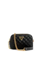 GUESS Women's Black Giully Crossbody Camera Bag