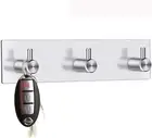 Self Adhesive Wall Mount Hook Stainless Steel Towel Kitchen Hanger Rack Bathroom