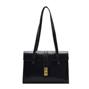Simple Solid Color Shoulder Handbags Casual Women PU Leather Shopping Travel Large Capacity Underarm Totes Commuter Clutch