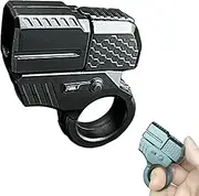 Alloy Gun Shape Fidget Ring EDC Fidget Spinner Metal Hand Spinner Adult Fidget Toys ADHD Tool Anxiety Stress Relief Toys Office Desk Toys (Black)