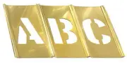 C.H. Hanson 10034 Stencil Set,Letters, Punctuation,Brass, 10034