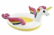 Intex Mystic Unicorn Inflatable Baby Spray Swimming Pool 107" X 76" X 41" Age 2+