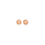 9ct Rose Gold 4mm Diamond-cut Ball Stud Earrings