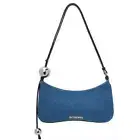 $800 NEW! JACQUEMUS DENIM BISOU ZIP BAG PURSE NWT AUTHENTIC!