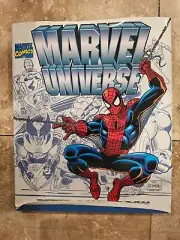 1996 Marvel Comics Marvel Universe Hardcover Book by Peter Sanderson Spider-man