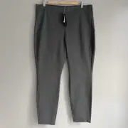 Banana Republic Factory Devon Legging Ankle Pants Gray Stretch Zip Size 16 NWT