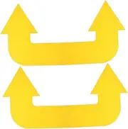 4pcs Arrow Angle Training Signs Durable Floor Markers for Tennis Basketball Sports Training Flat Markers for Agility Drills Gym Class Activities