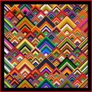 PINNACLES - 75" x 75" - Pre-cut Patchwork Quilt Kit by Quilt-Addicts Double~
