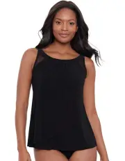 [Miraclesuit Swim] Illusionists Ursula Underwired Tankini Top in Black