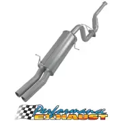 VIPER 2.5" Exhaust for Ford Falcon BA BF XR6 4.0L NA Ute Hotdog/Muffler (for: Ford)