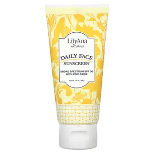 [iHerb] Lilyana Naturals Daily Face Sunscreen, SPF 30 with Zinc Oxide, 1.7 oz (48 g)