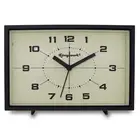 Analog Alarm Clock 6 inch Silent Non Ticking Small Clock with Night Light