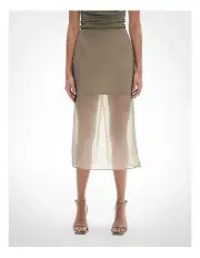 [Witchery] Organza Skirt in Khaki